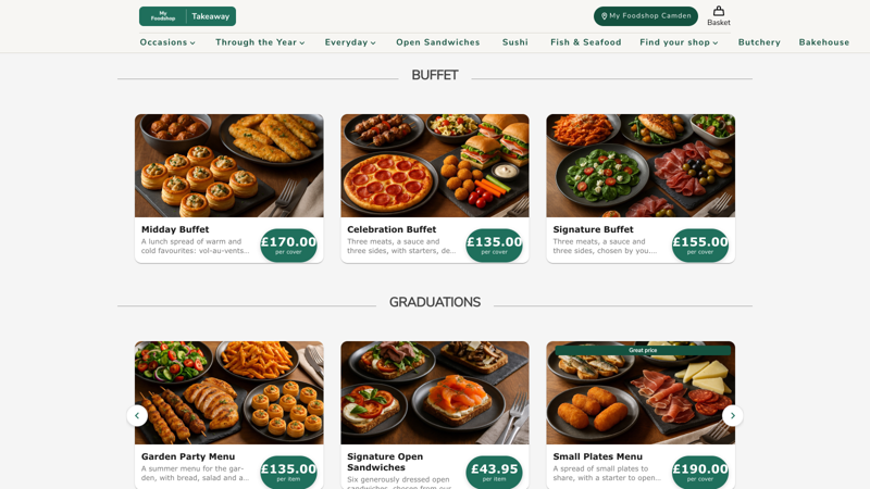 Mid-market brand homepage showing product catalog