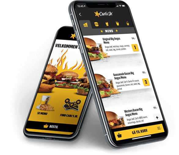 The Carl's Jr. ordering app